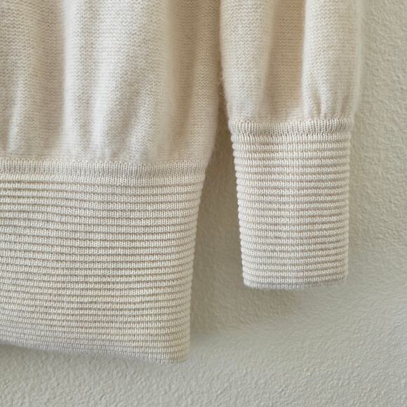 Spree International Vintage Embellished Wool Angora Sweater Beaded Cream Women M - Picture 4 of 12